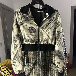 Stylish Money Print Women's Jacket